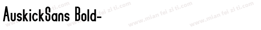 AuskickSans Bold字体转换